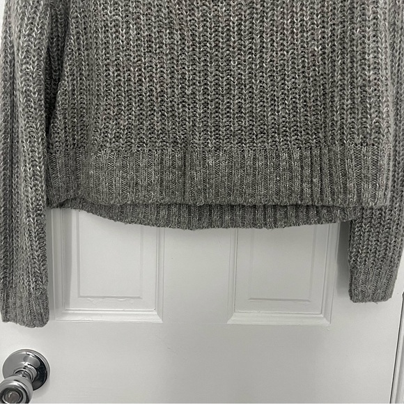 PRETTY LITTLE THING turtleneck sweater high neck long sleeve roll knit grey gray - Picture 6 of 11